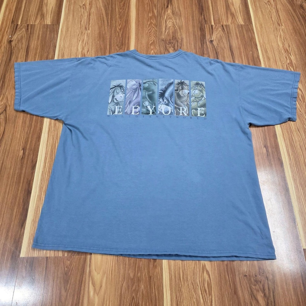 Disney Eeyore Shirt Vintage 2XL Blue Walt Disney World Tee Winnie The Pooh XXL